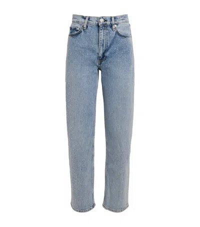 Rag & Bone Harlow Straight Jeans In Blue