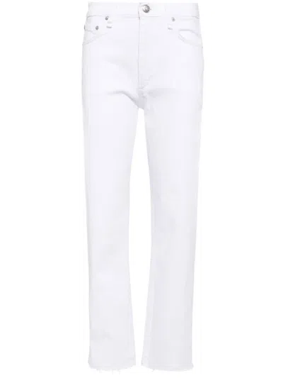 Rag & Bone Harlow Straight-leg Jeans In White