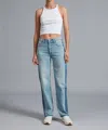 Rag & Bone Harlow Two Tone Pant In Double Indigo In Blue