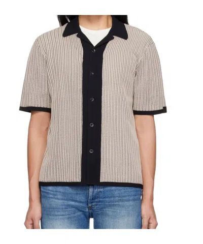 Rag & Bone Harris Camp Shirt In Nude