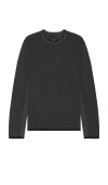 Rag & Bone Harvey Crew Sweater In Shark Blue