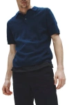 Rag & Bone Harvey Relaxed Polo In Blue