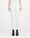 Rag & Bone High Rise Ankle Skinny Jean In Blanc In White