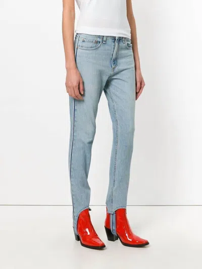 Rag & Bone High Rise Pinebox Olivia Stirrup Jeans In Blue