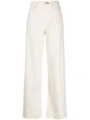 Rag & Bone High-rise Straight-leg Jeans In White