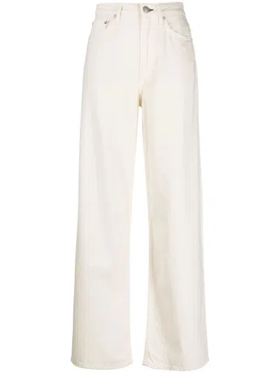 Rag & Bone High-rise Straight-leg Jeans In White