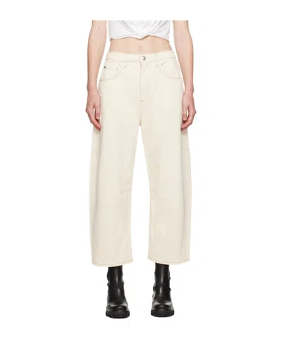 Rag & Bone High-waist Side-pocket Jeans In White