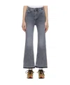 Rag & Bone High-waisted Jeans In Gray