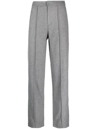 Rag & Bone High-waisted Straight-leg Trousers In Grey