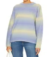 RAG & BONE HOLLY CREW SWEATER IN PURPLE MULTI