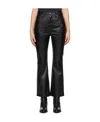 Rag & Bone Casey Coated High-rise Ankle Flare Jean In Black