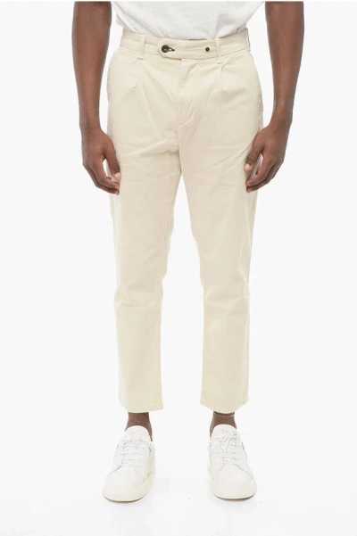 Rag & Bone Icons Single-pleated Stretch Cotton Chinos Pants
