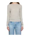 Rag & Bone Indie Crew Long-sleeved Sweater In White