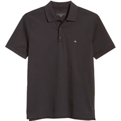 RAG & BONE INTERLOCK POLO BLK