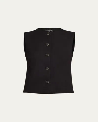 RAG & BONE IRINA BUTTON-FRONT VEST