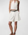 Rag & Bone Irina Mid-rise Tailored Shorts In Wht