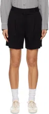 Rag & Bone Irina Wool Blend Shorts In Black