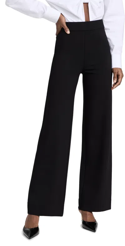 Rag & Bone Irina Ponte Wide Leg Pants Black