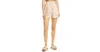 Rag & Bone Ivy Printed Floral Linen Shorts In Beige