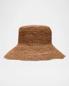 Rag & Bone Jade Raffia Bucket Hat In Brown