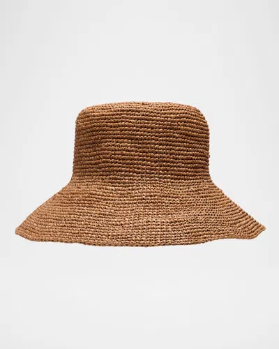 Rag & Bone Jade Raffia Bucket Hat In Brown