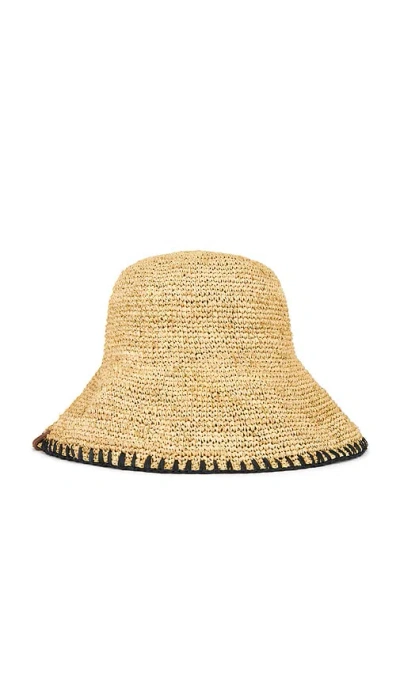 Rag & Bone Jade Whipstitch Rollable Hat In Nat