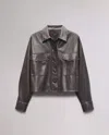 Rag & Bone Jaiden Faux Leather Shirt Jacket