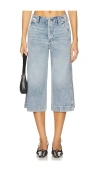 Rag & Bone Jamie High Rise Tailored Culotte In Blue