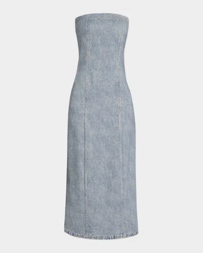 Rag & Bone Jasmine Strapless Miramar Ponte Dress In Longbeach