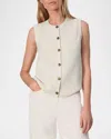 Rag & Bone Jax Sleeveless Cardigan In Turtledove