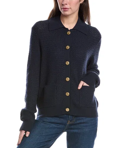 Rag & Bone Jax Wool-blend Cardigan In Blue