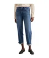Rag & Bone Rosa Mid-rise Stowe Boyfriend Jean In Blue