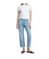 Rag & Bone Jeans With Belt Loops In Light Blue
