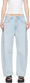 Rag & Bone Charlie High Rise Barrel Jeans Millie In White