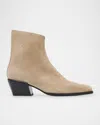 Rag & Bone Joni Studded Suede Ankle Boots In Lightsands