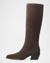 Rag & Bone Brown Joni Knee High Tall Boots In Drkespsosd