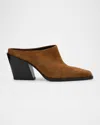 Rag & Bone Joni Suede Western Mules In Brwnwdsd