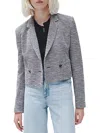 Rag & Bone Josie Cropped Italian Tweed Blazer In Multi