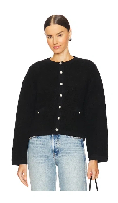 Rag & Bone Black Kaia Boucle Cardigan