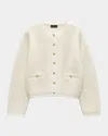 Rag & Bone Womens Ivory Kaia Bouclé Knitted Cardigan In Ivory
