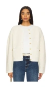 Rag & Bone Kaia Boucle Cardigan In Ivory