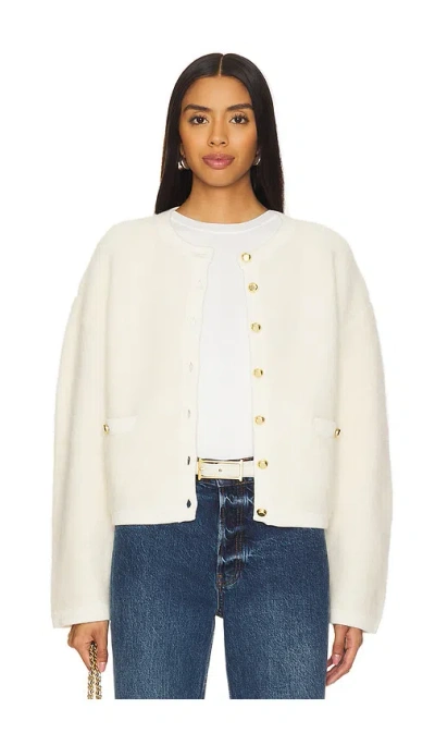 Rag & Bone Kaia Boucle Cardigan In Ivory