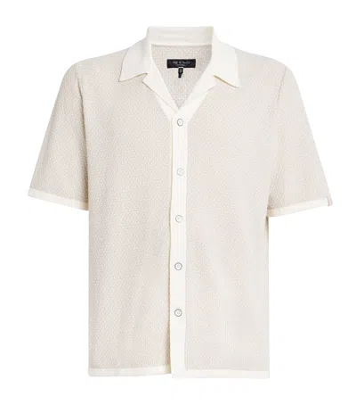 Rag & Bone Knitted Avery Shirt In Ivory