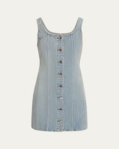 RAG & BONE LANEY SLEEVELESS DENIM MINI DRESS