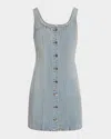 Rag & Bone Laney Sleeveless Denim Mini Dress In Rckwy
