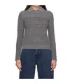 Rag & Bone Lapel Knitted Polo Shirt In Charcoal
