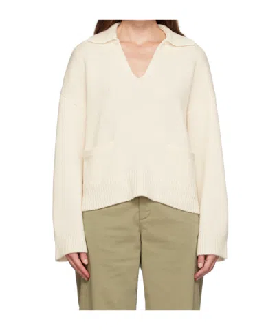 Rag & Bone Lapel Knitted Polo Shirt In Nude