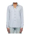 Rag & Bone Lapel Long Sleeve Shirt In White