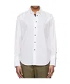 Rag & Bone Lapel Long Sleeve Shirt In White