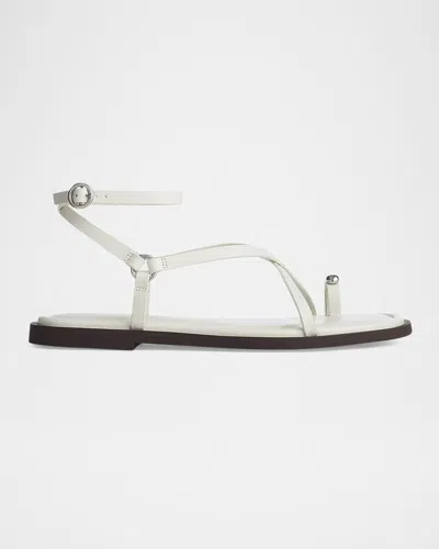 Rag & Bone Leather Geo Strappy Toe-ring Sandals